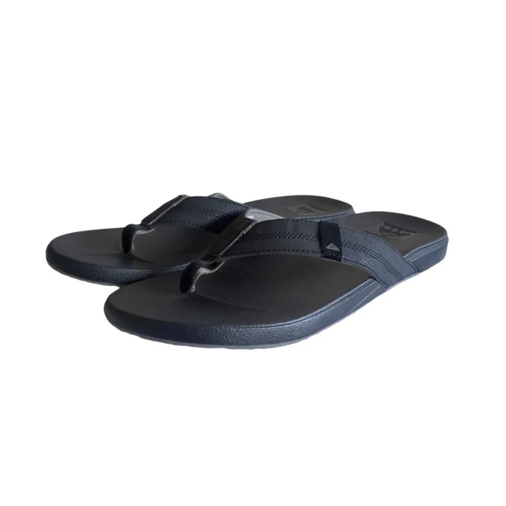 Reef Men's Cushion Phantom Flip-Flop Thong Sandals Black Size 12 NEW